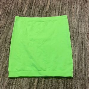 Neon green crop top os